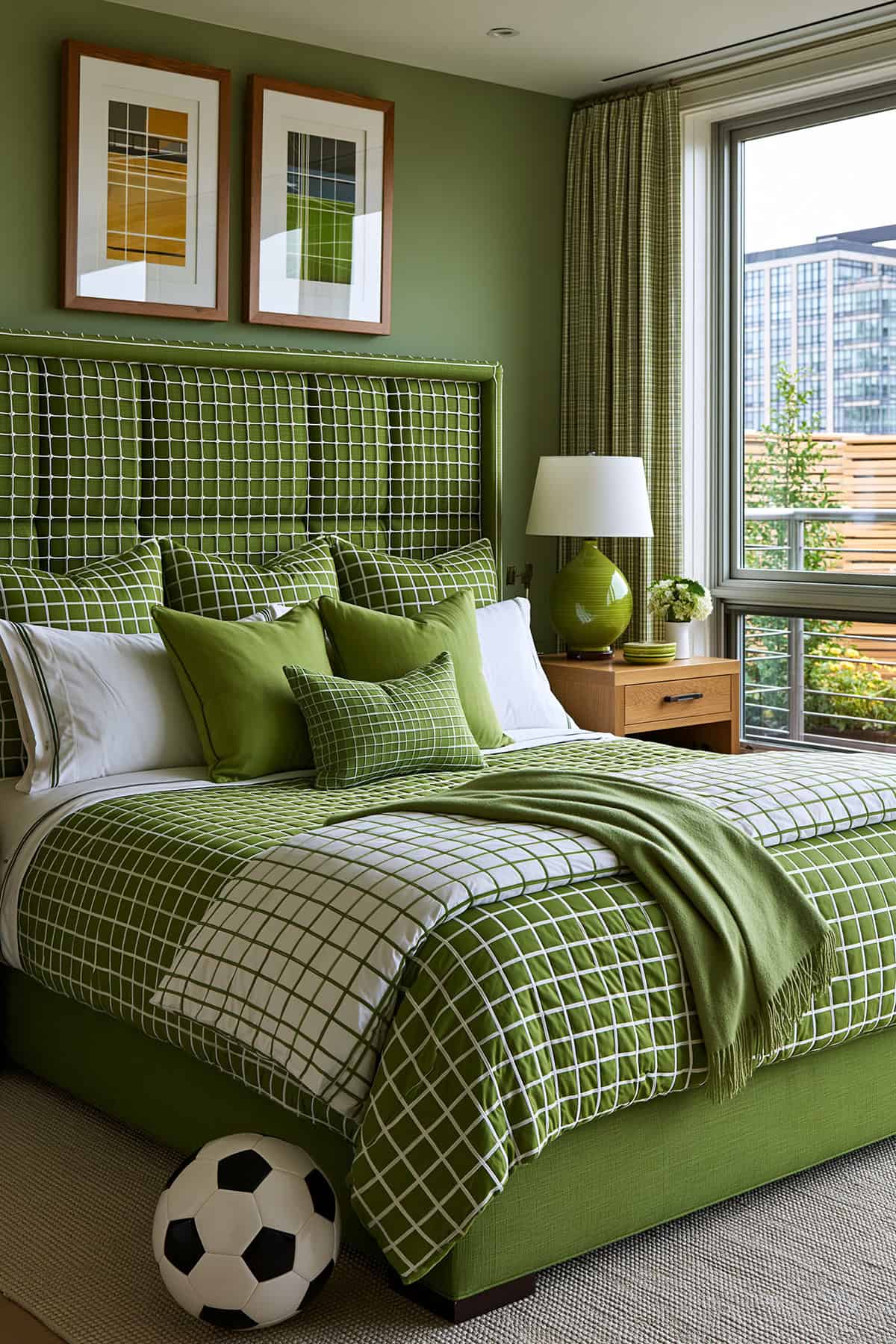 Soccer Net Headboard Design