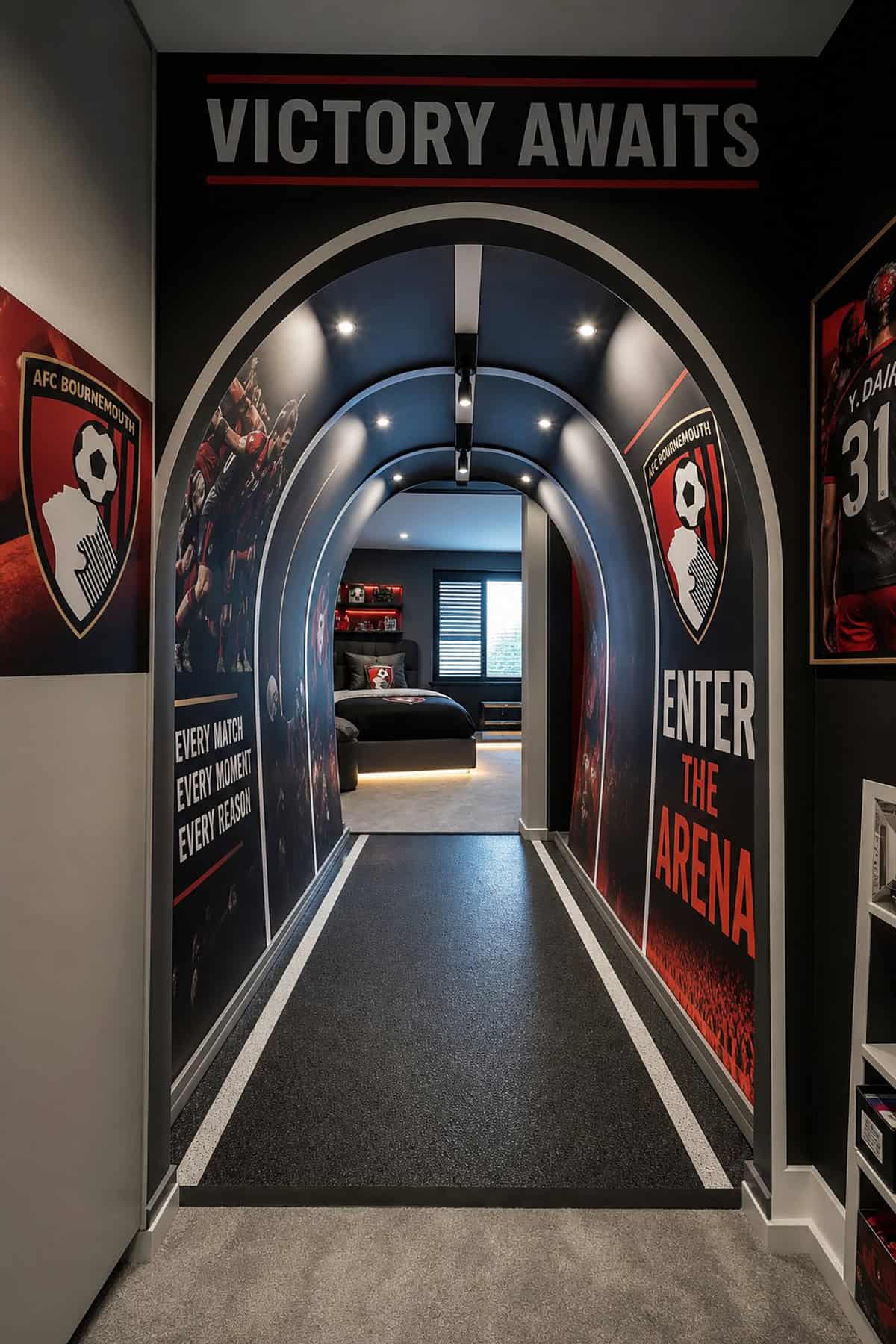 Stadium Tunnel Bedroom Entrance