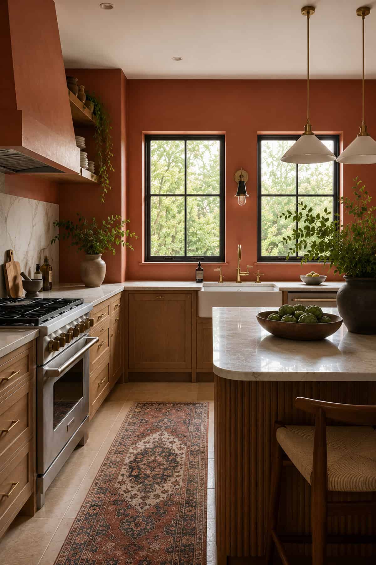 Terracotta Kitchen Walls