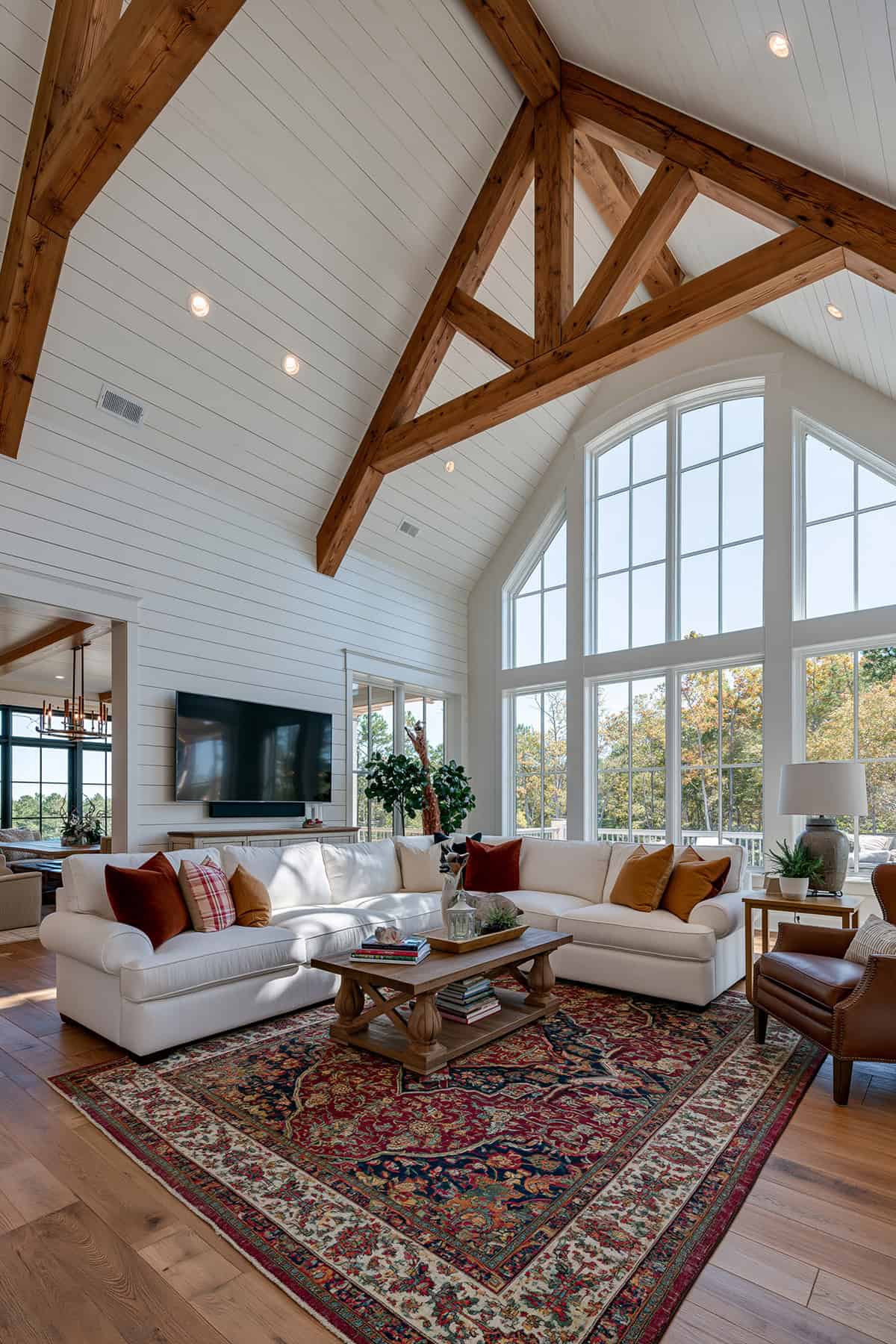 Vaulted Ceiling Shiplap Wall