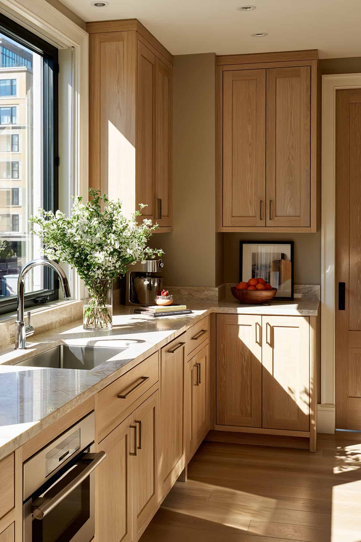 Warm Taupe Kitchen Wall