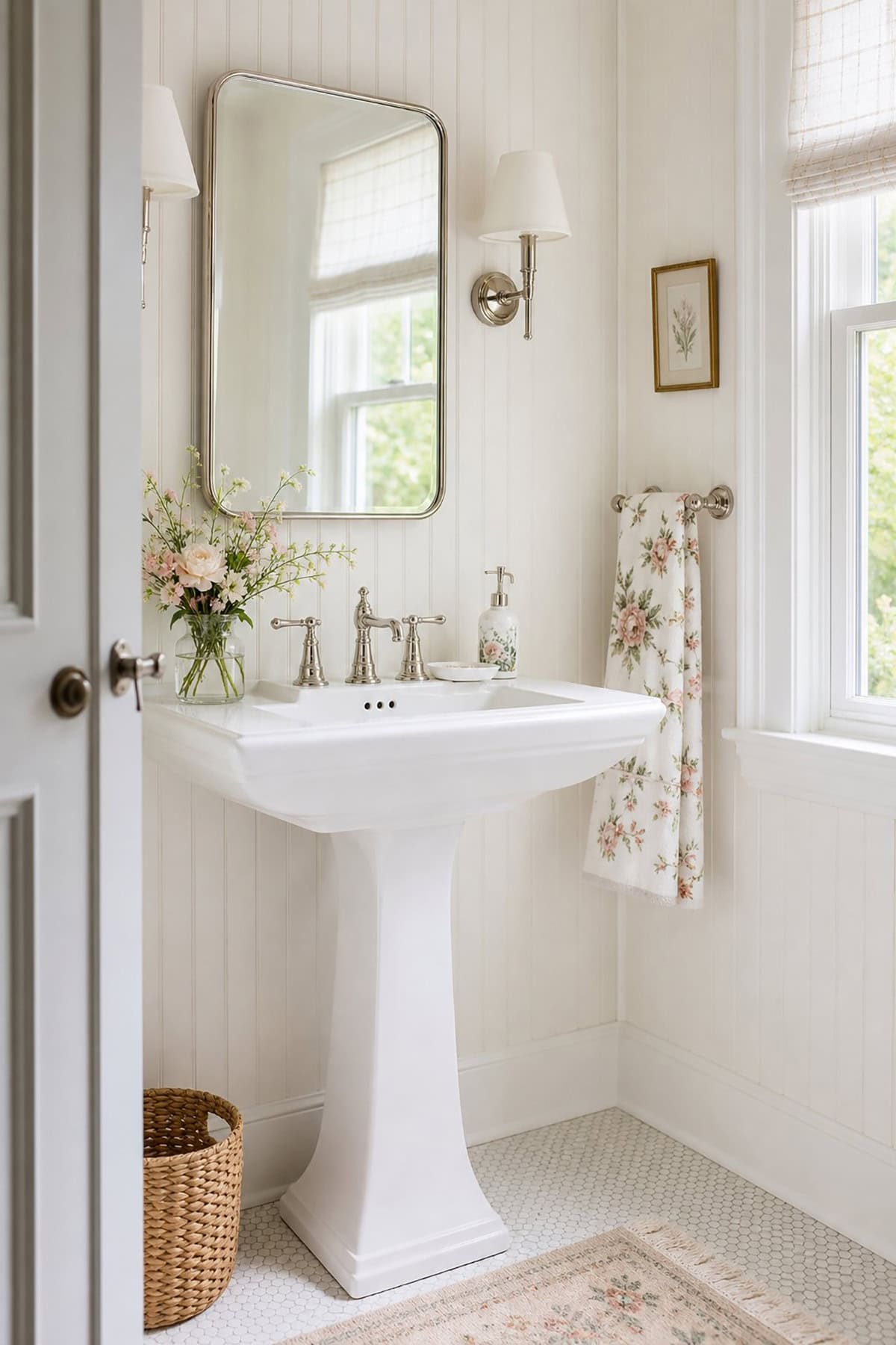 White Cottage Bathroom