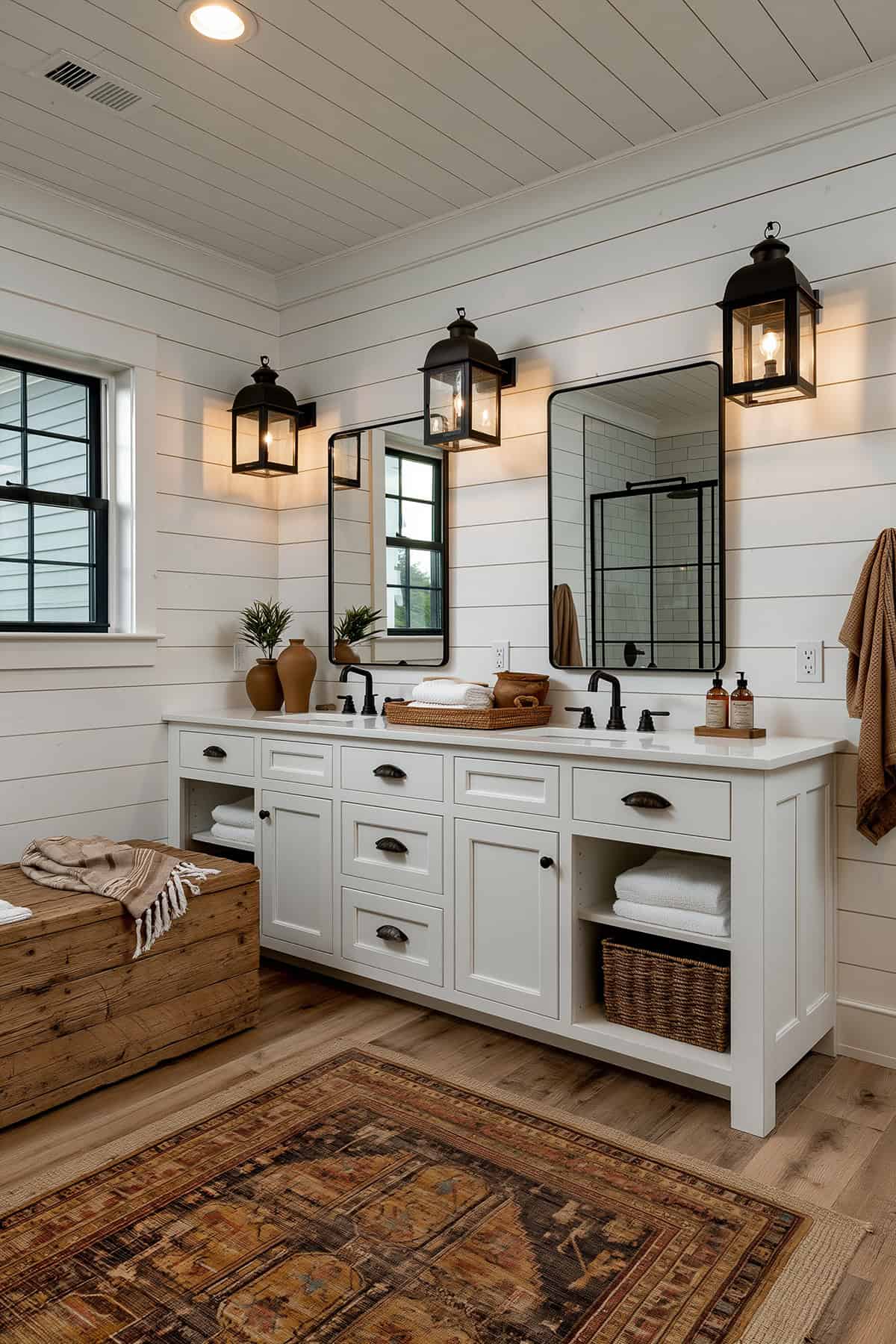White Farmhouse Bathroom