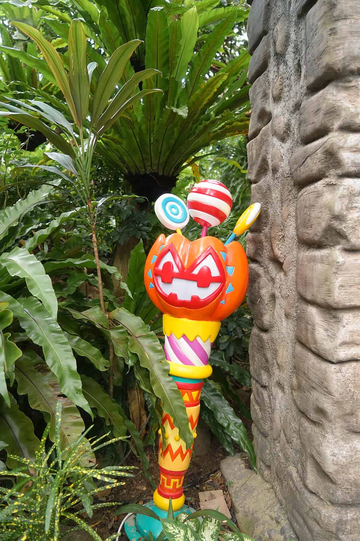 Candy Themed Pumpkin Garden Stake