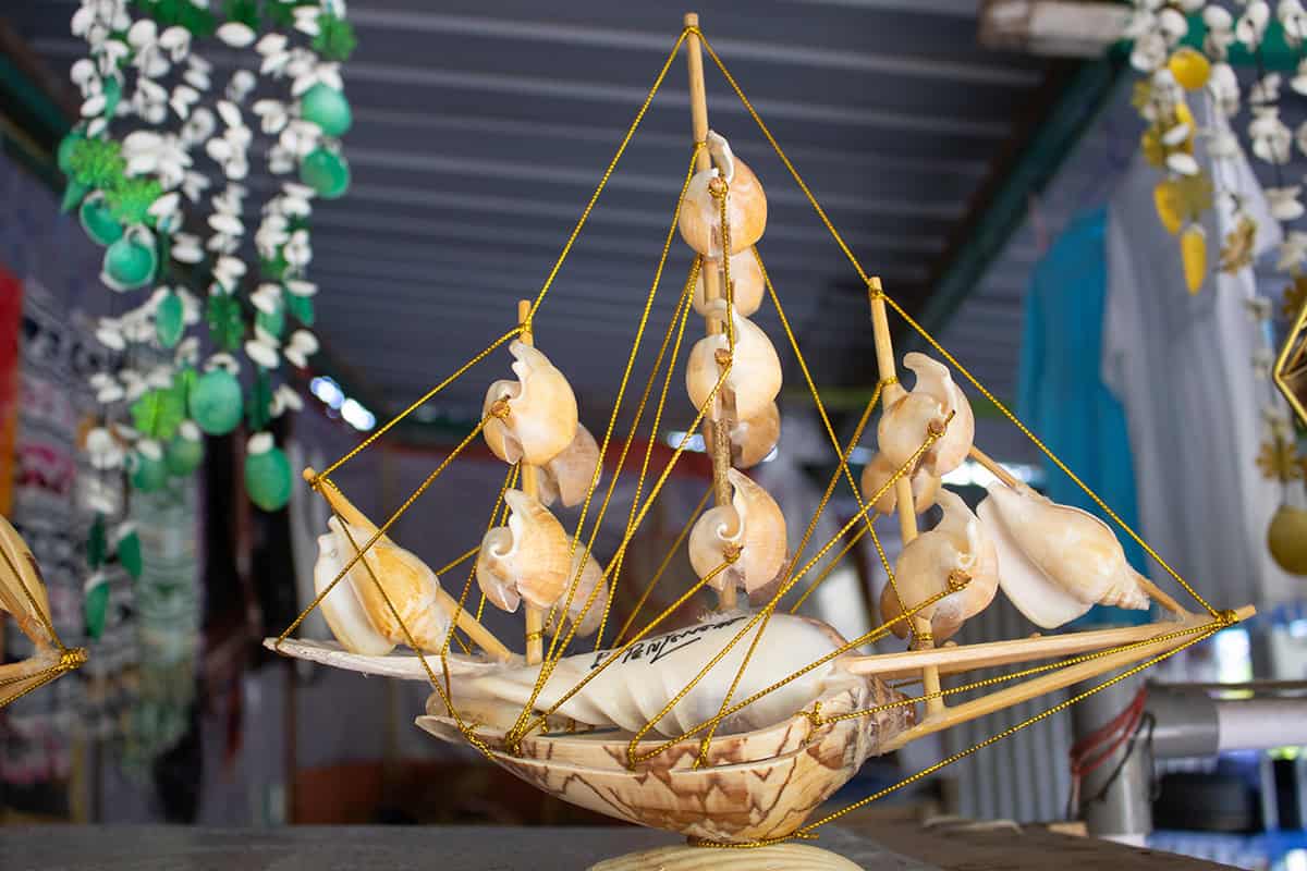 Conch Shell Sailing Ship