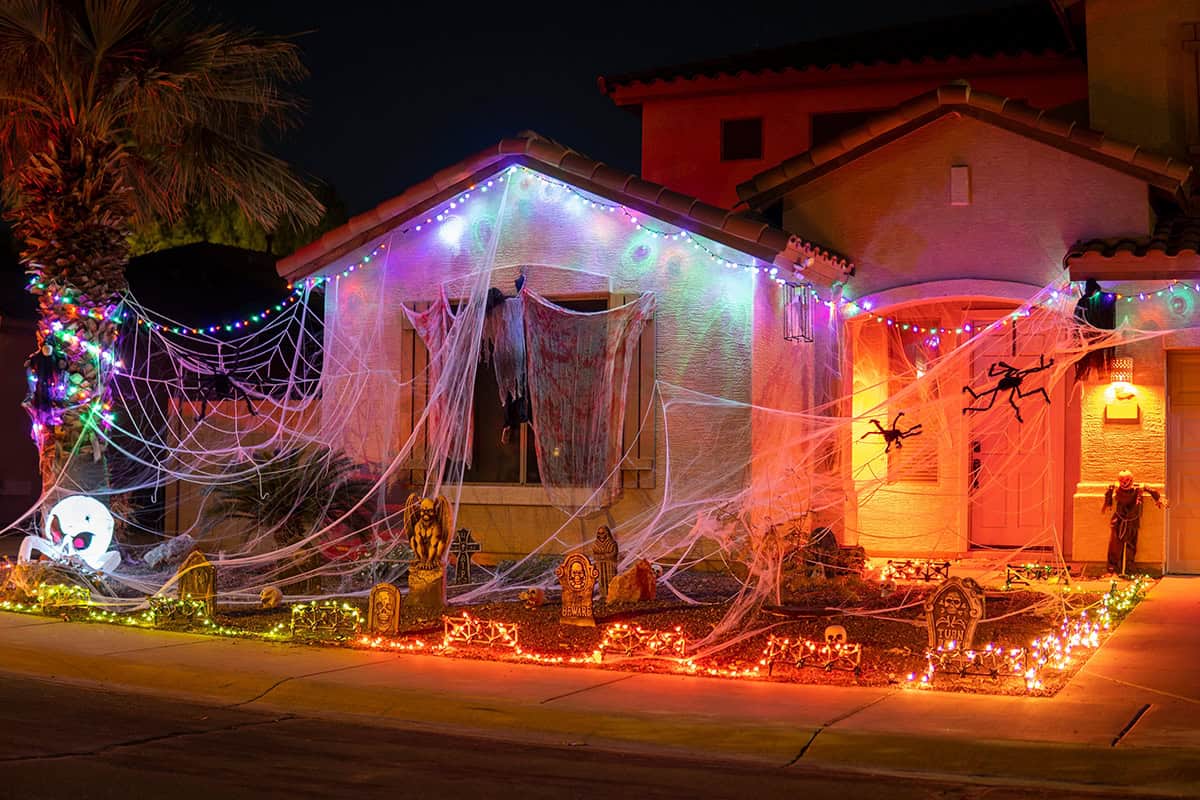 Cover the House in Giant Cobwebs