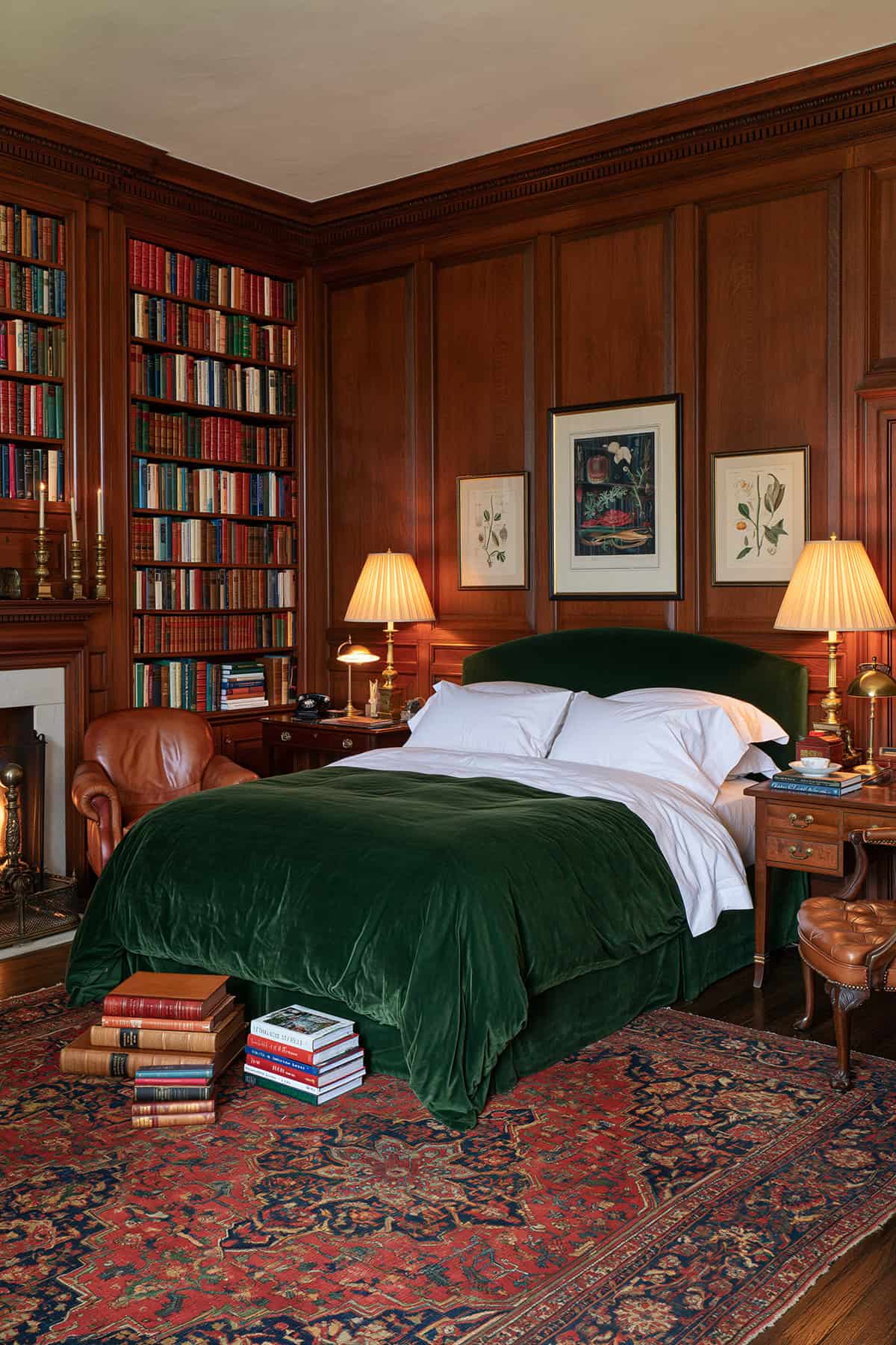 Dark Academia Heritage Bedroom