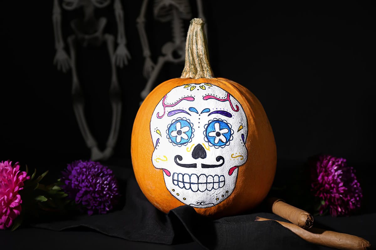 Day Of The Dead Pumpkin