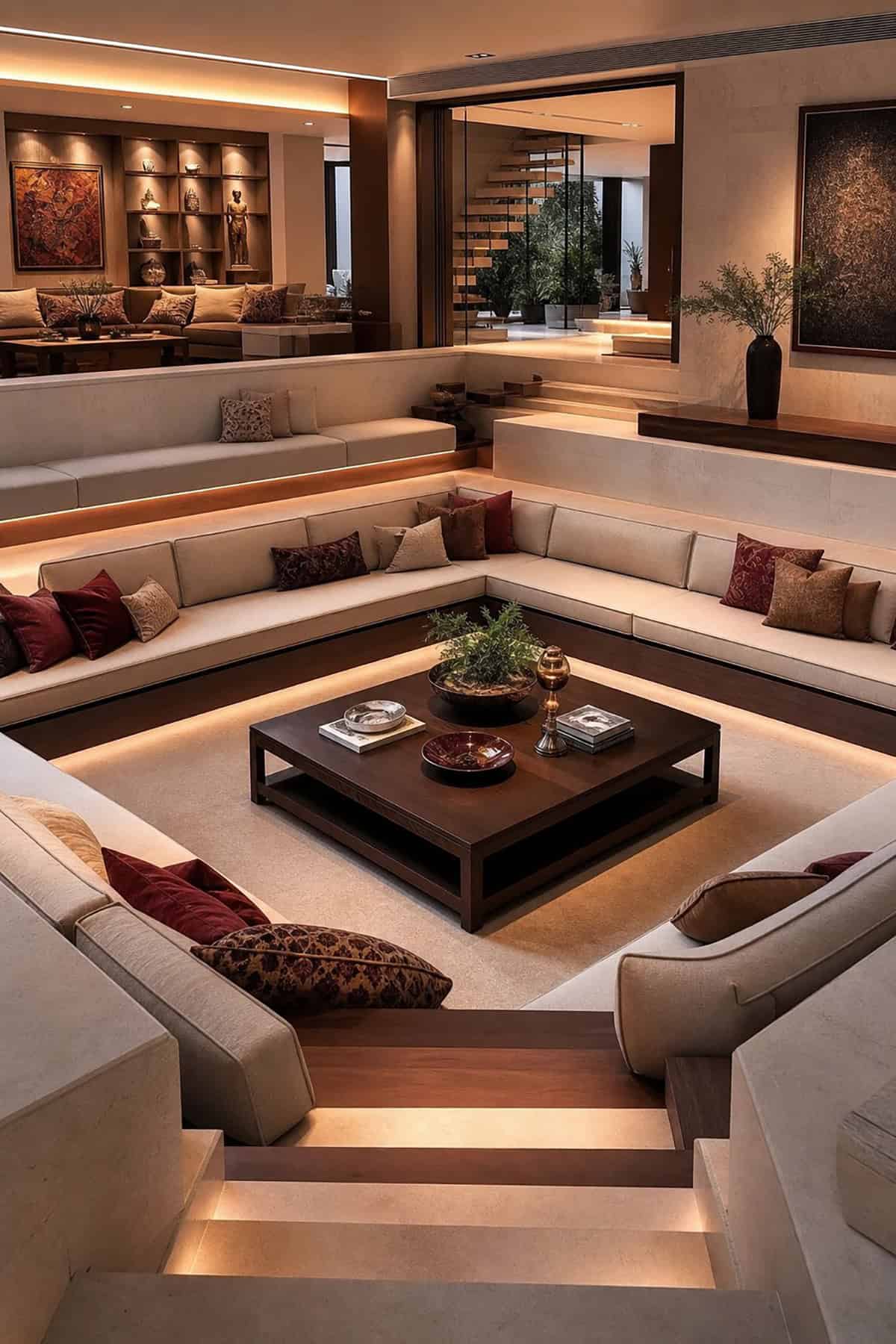 Double Level Conversation Pit