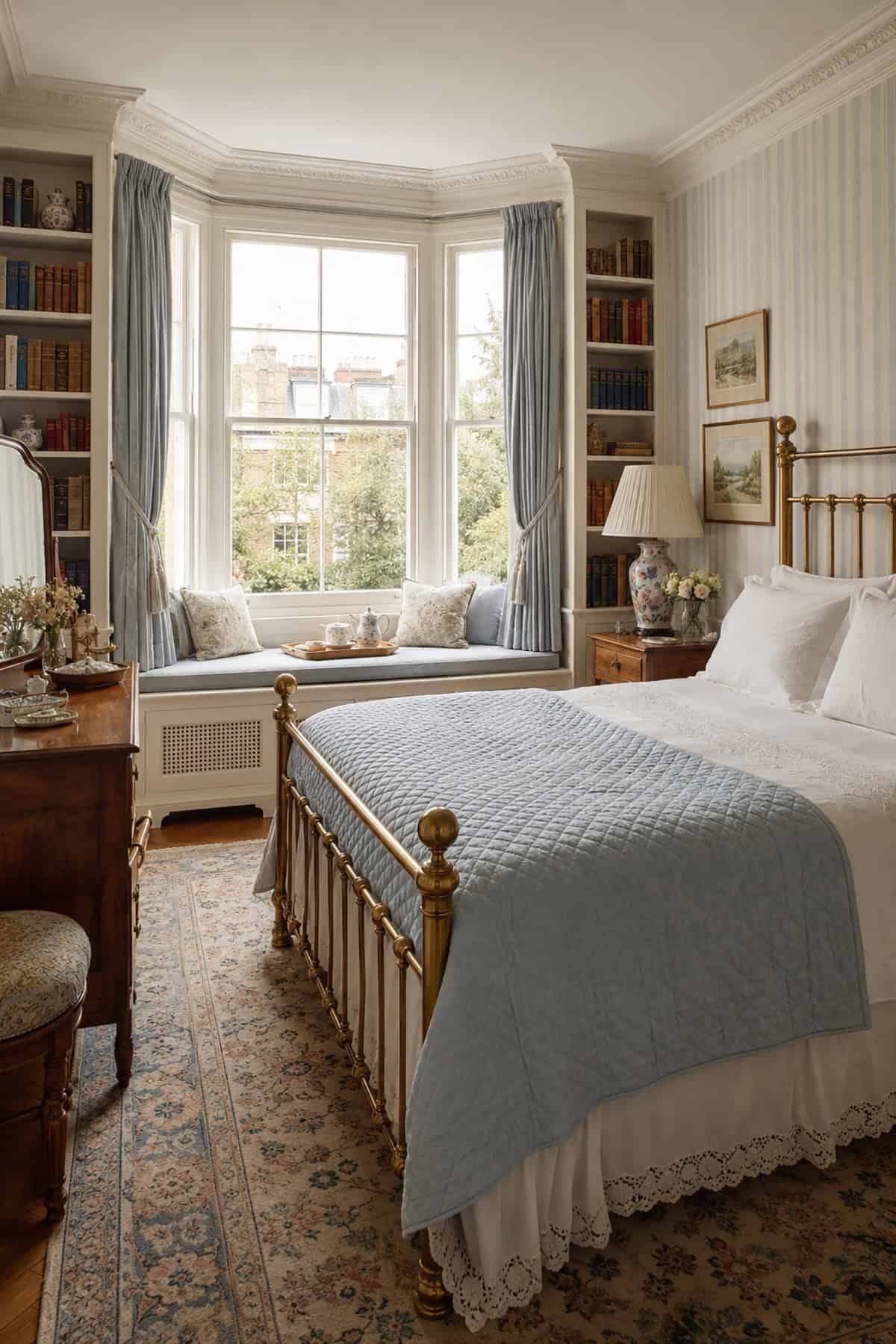 Edwardian Bedroom With A Window Seat