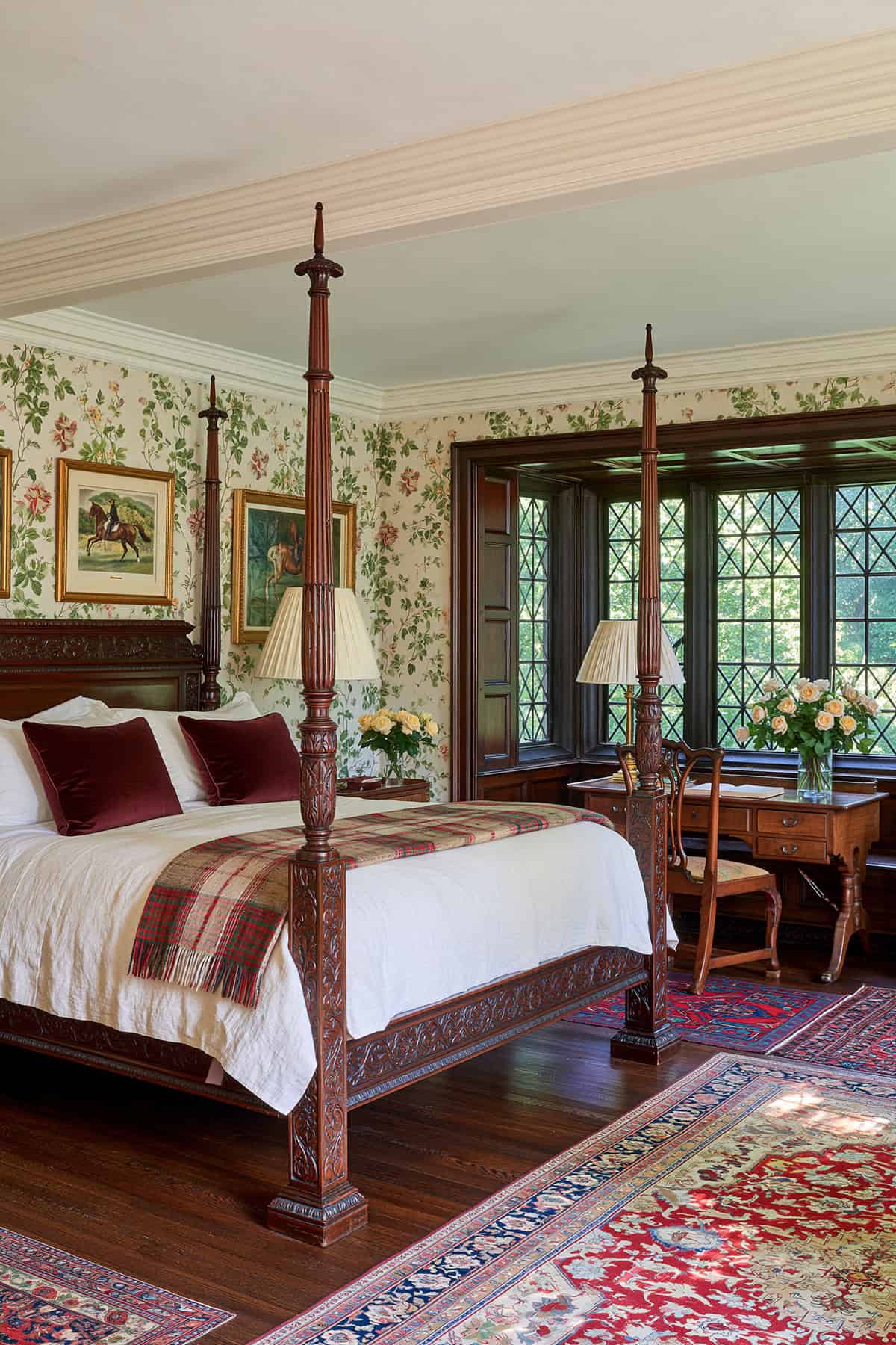 English Country Estate Bedroom