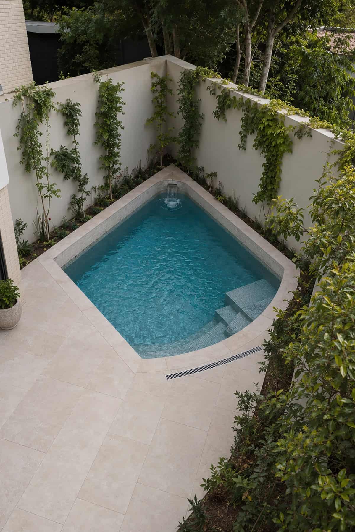 Family Mini Pool With A Shallow Play Ledge