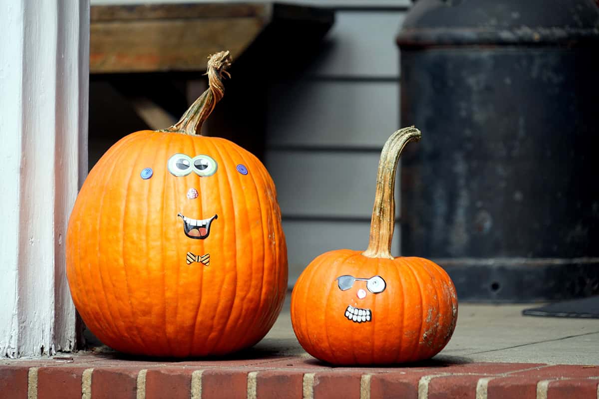 Funny Parent And Child Pumpkins
