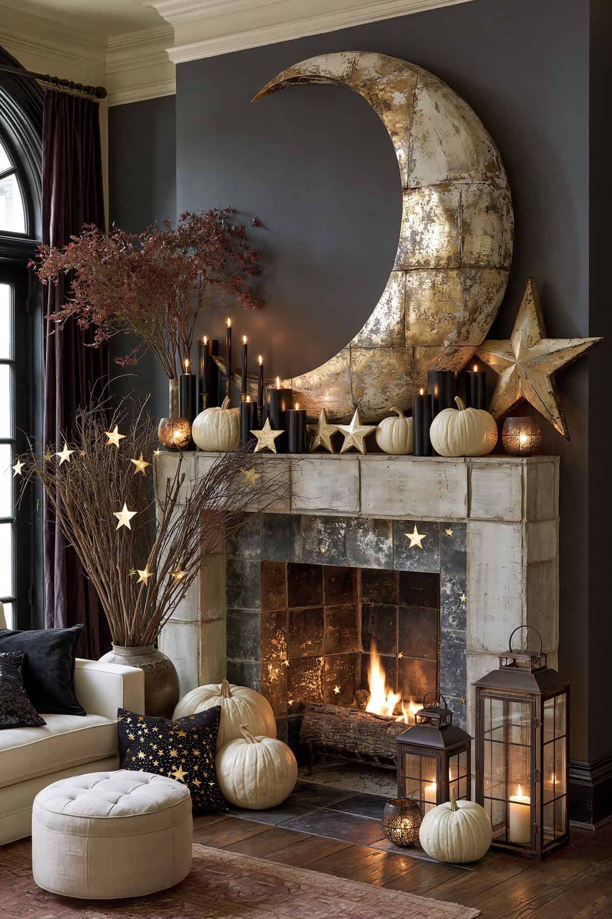 Giant Crescent Moon Centerpiece