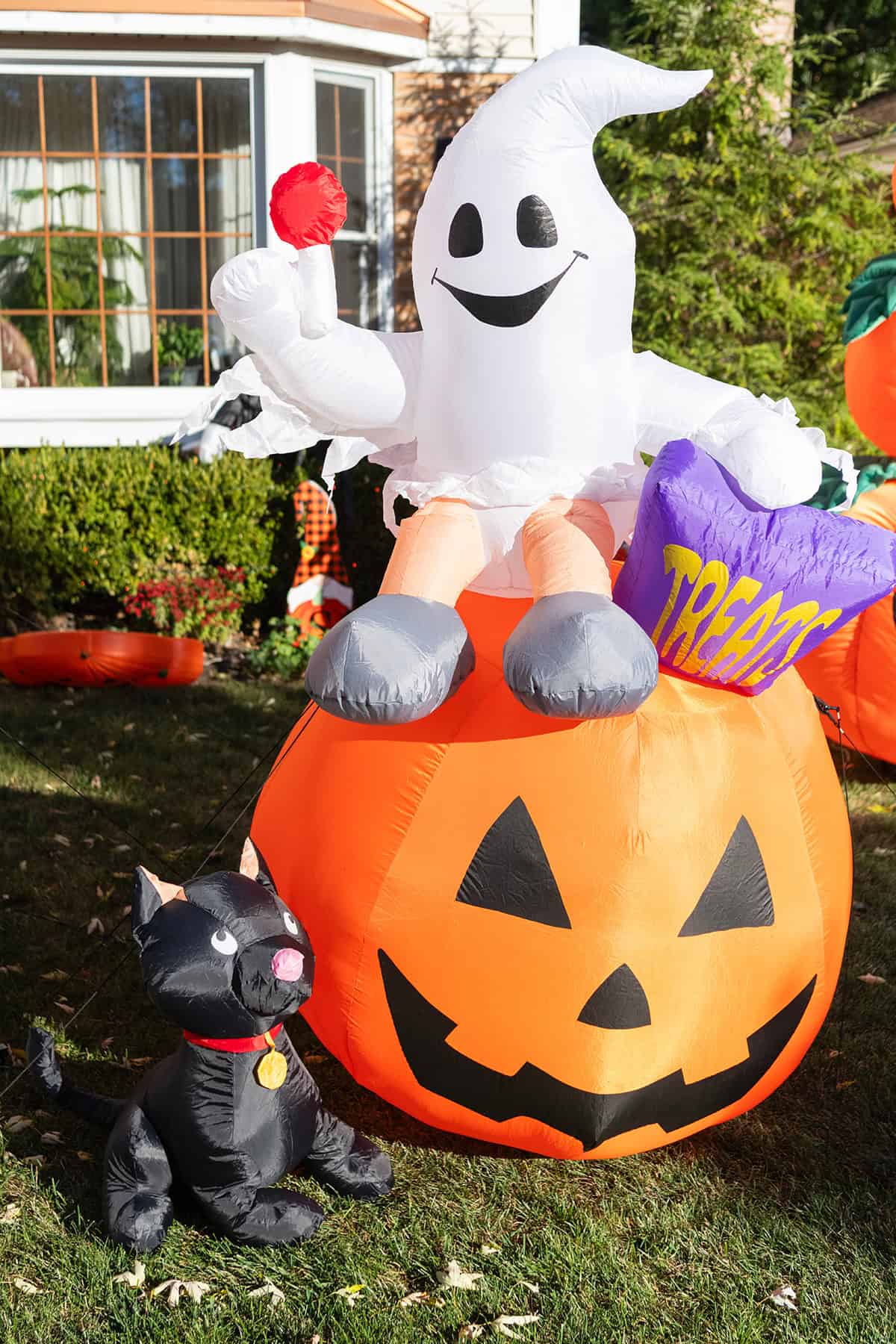 Giant Ghost and Pumpkin Inflatable