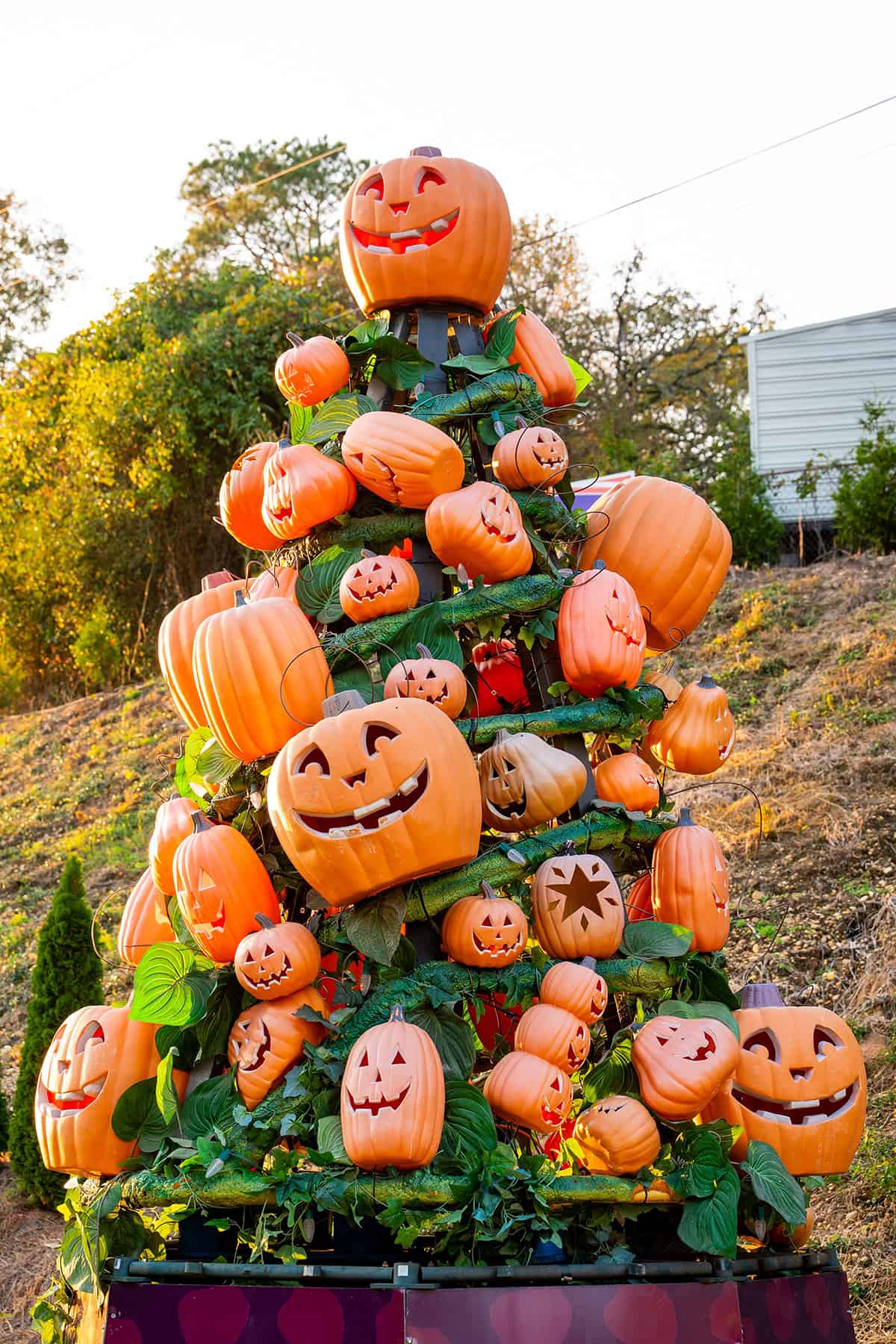Giant Pumpkin Character Tower
