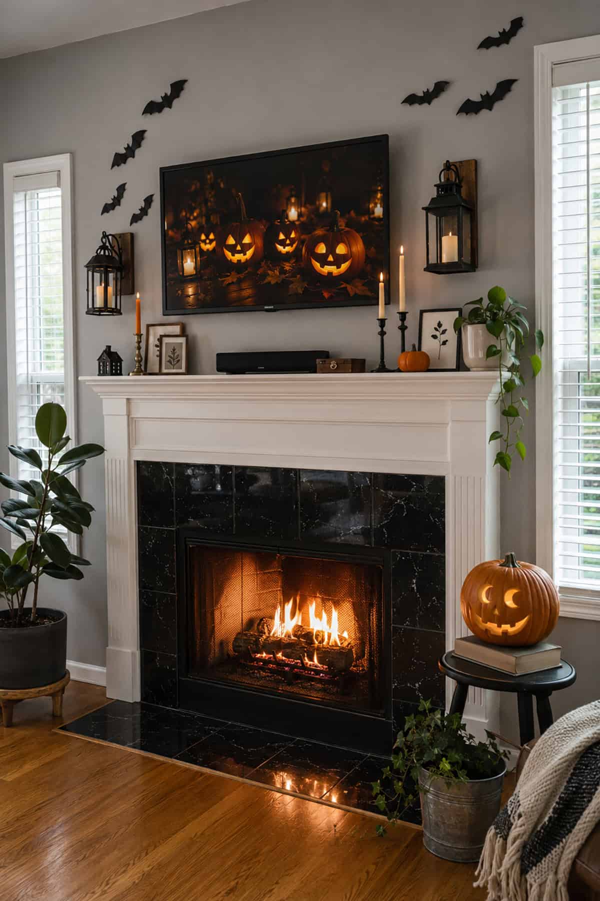 Glowing Pumpkins and Flying Bats