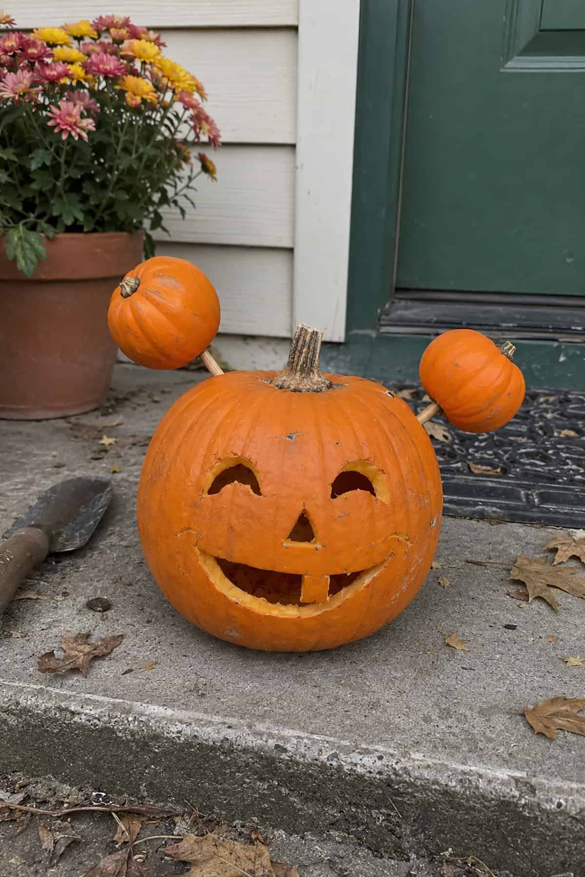 Happy Buck Tooth Pumpkin Face