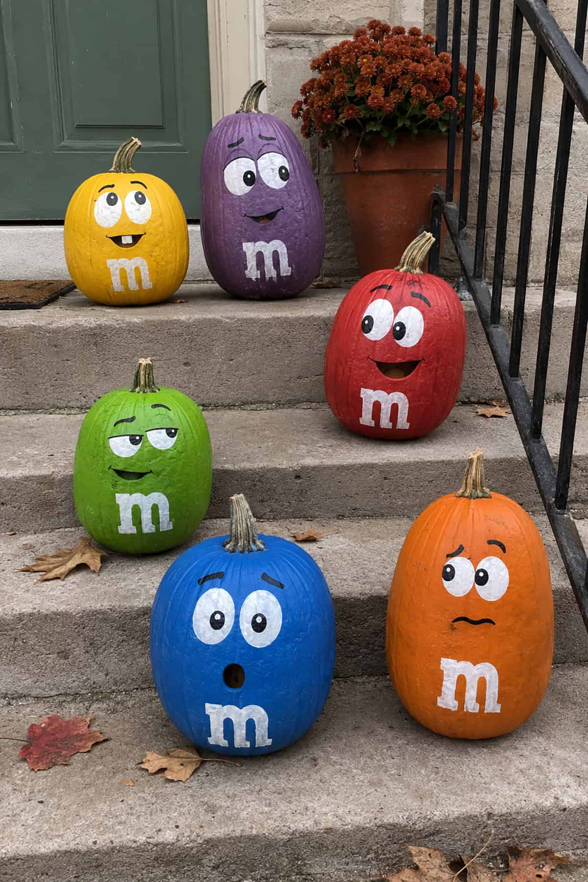 M and M style Pumpkins