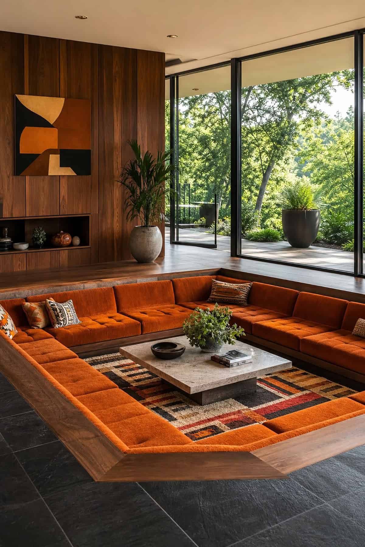 Mid Century Modern Conversation Pit