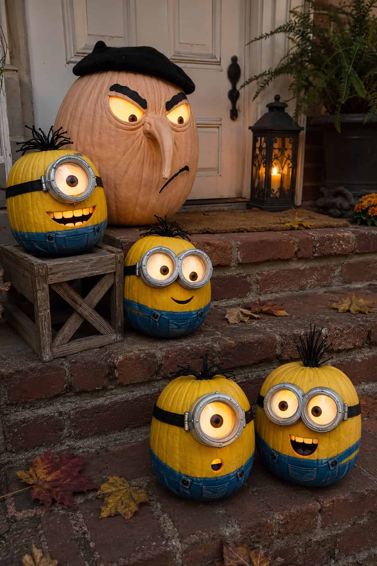 Minion Inspired Pumpkin Characters