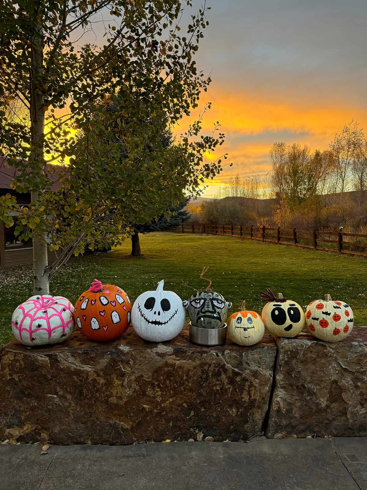 Mixed Halloween Pumpkin Characters