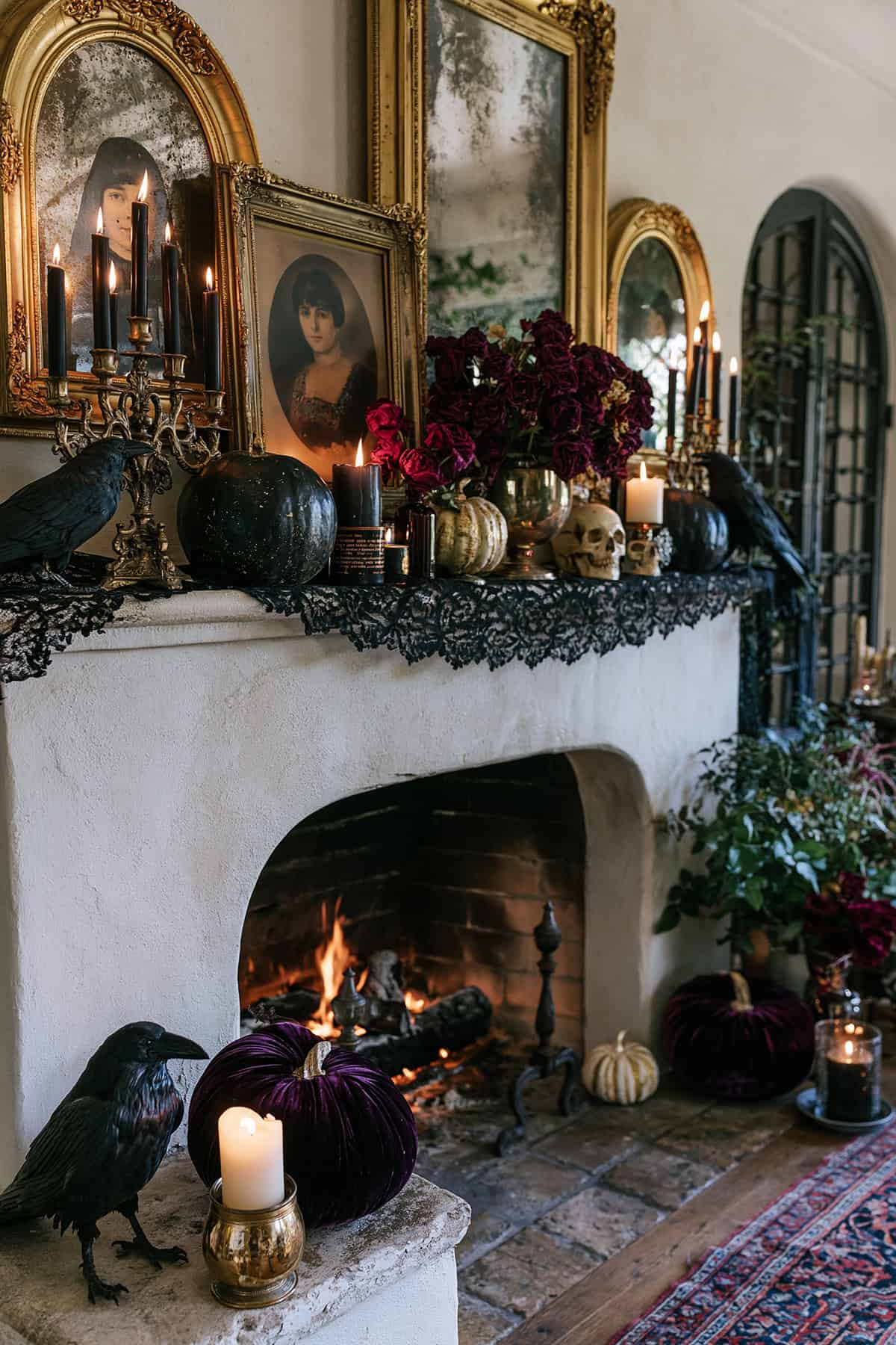 Moody Victorian Fireplace Mantel