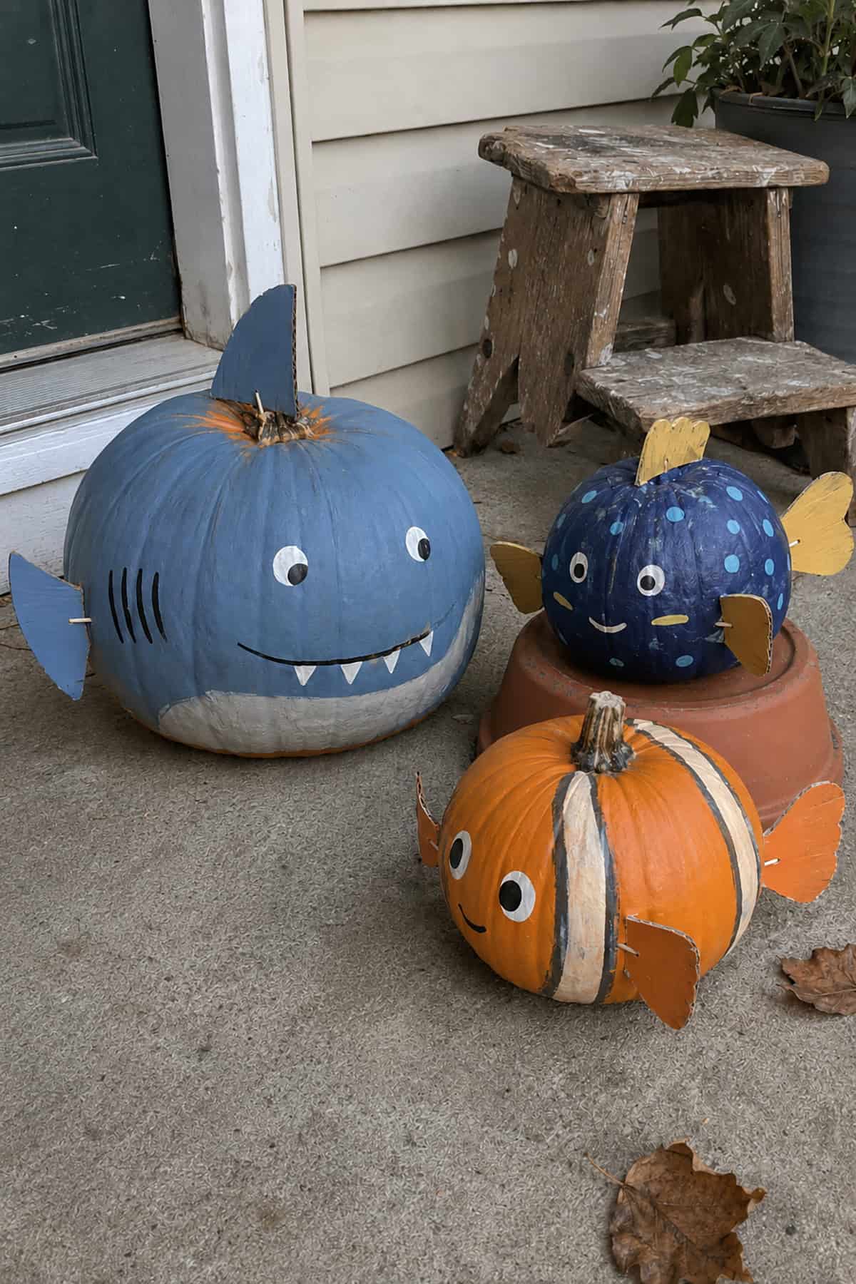 Nemo Inspired Pumpkin Carving Crew