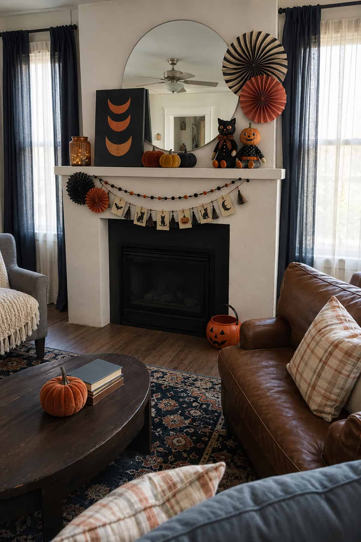 Paper Fans and Vintage Halloween Dolls