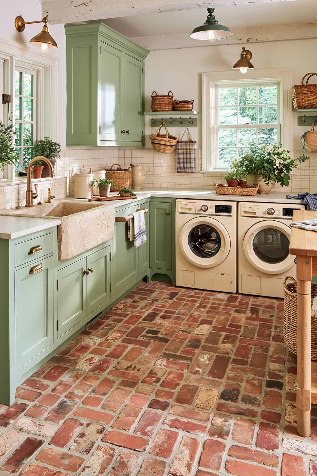 Reclaimed Brick Paver Flooring