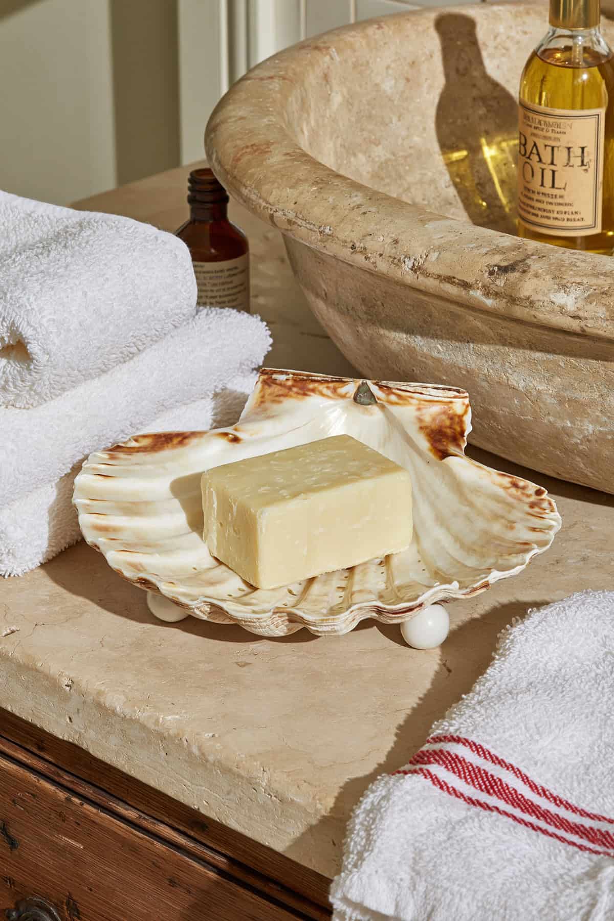 Scallop Shell Soap Dish.