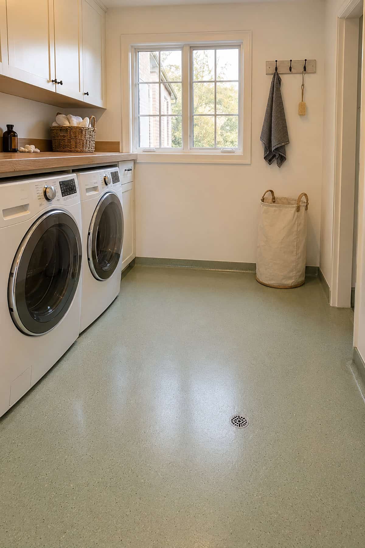 Seamless Sage Epoxy Flooring