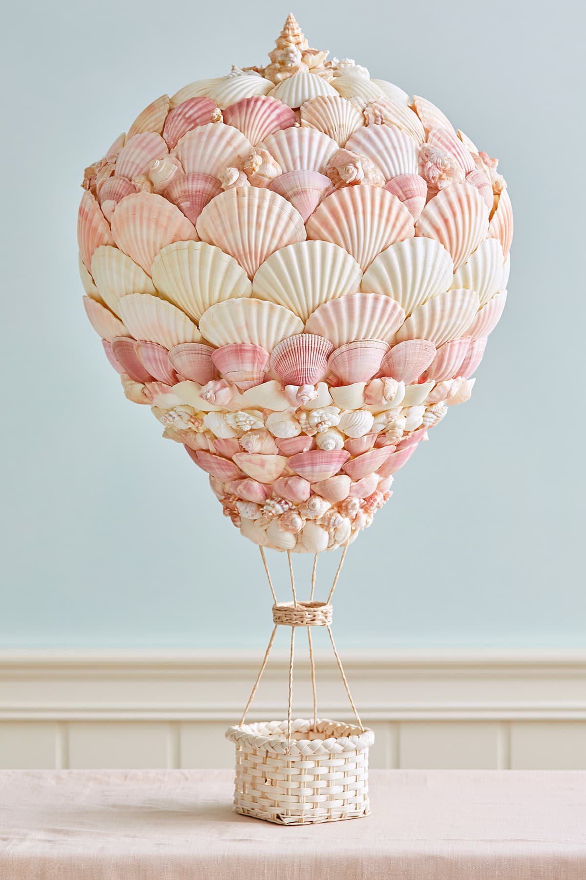 Seashell Hot Air Balloon Sculpture
