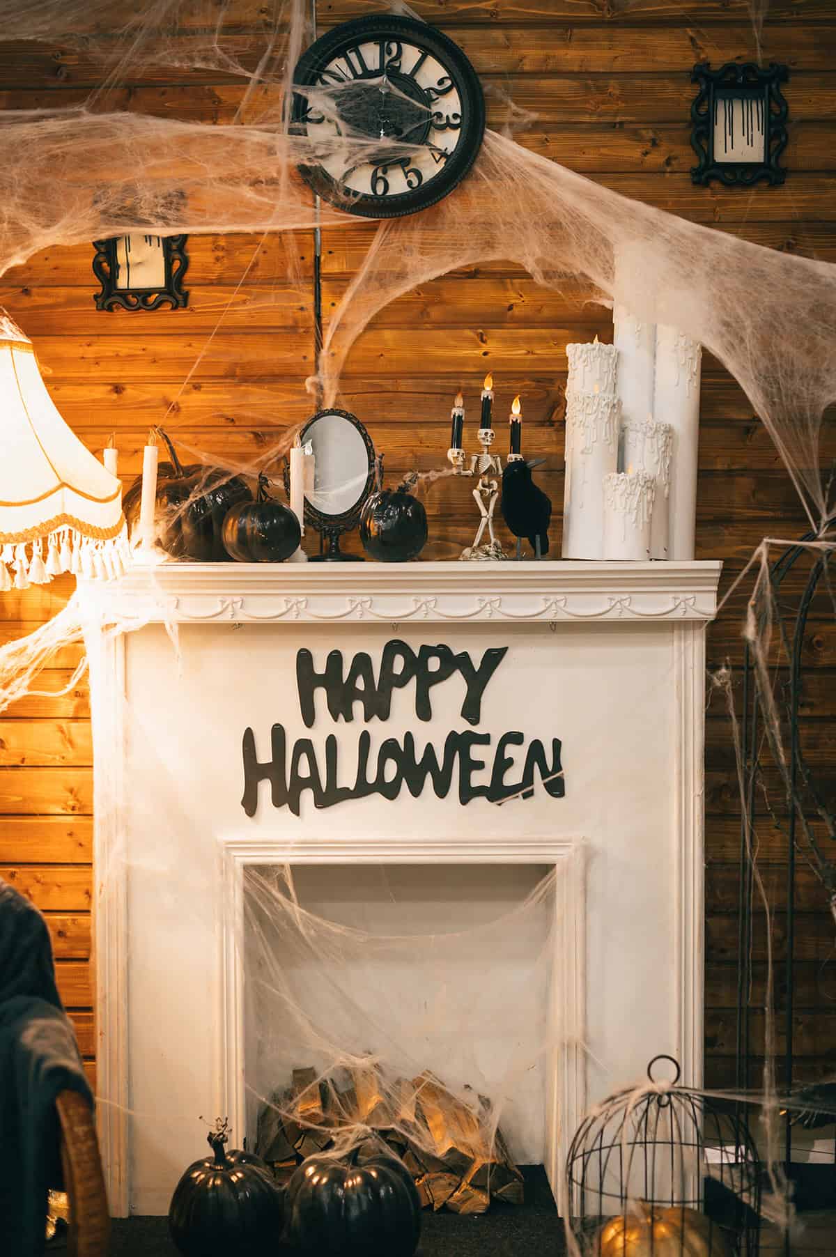 Simple Black Pumpkin Display