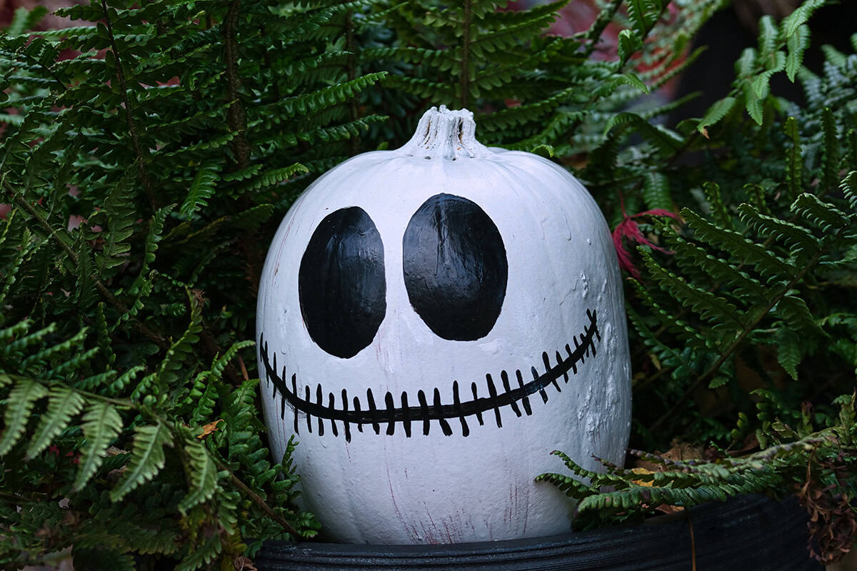 Stitched Smile Ghost Pumpkin