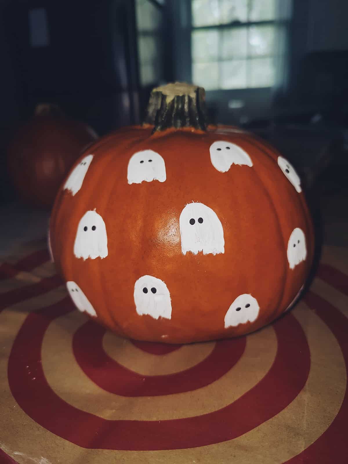 Tiny Ghost Pattern Pumpkin