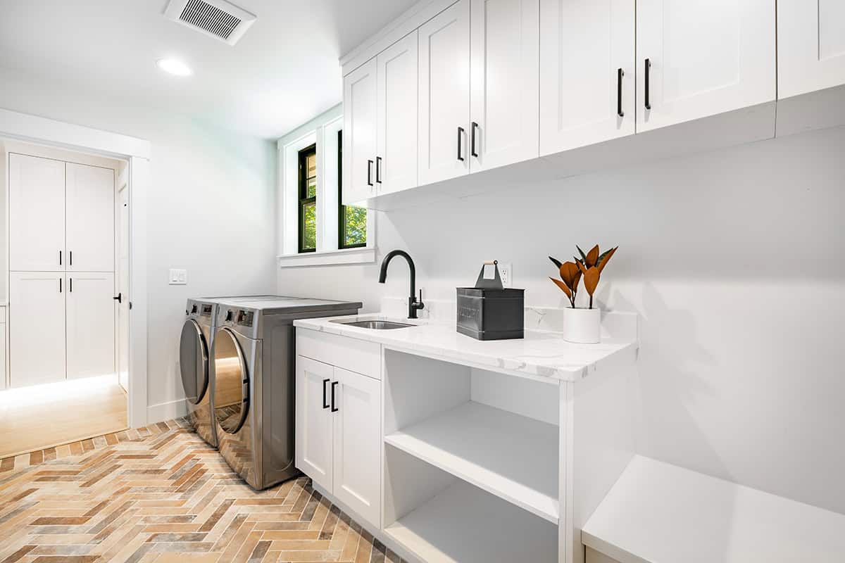 Warm Herringbone Tile
