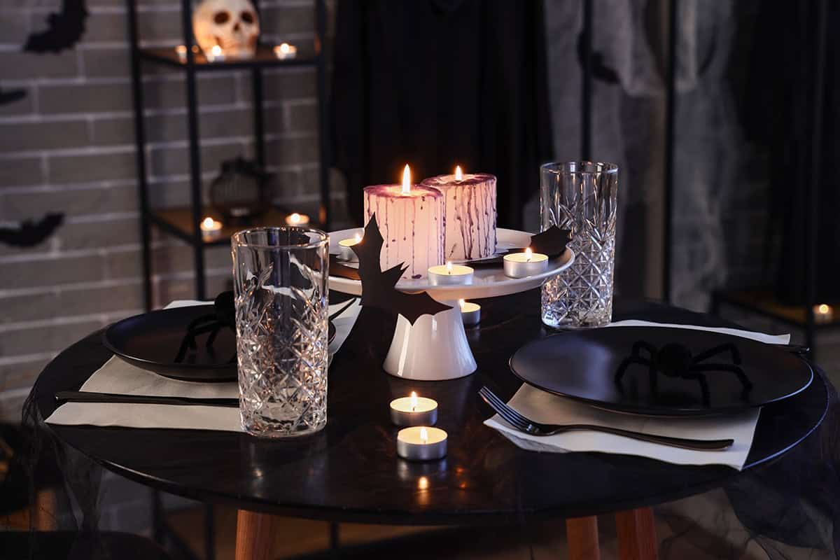 Black Spiders And Dripping Candles