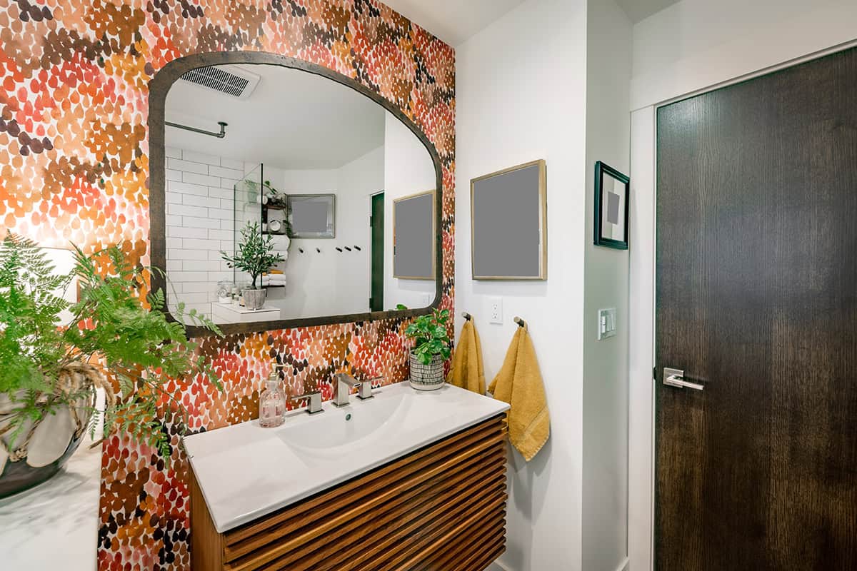 Burnt Orange Wallpaper With Bohemian Energy