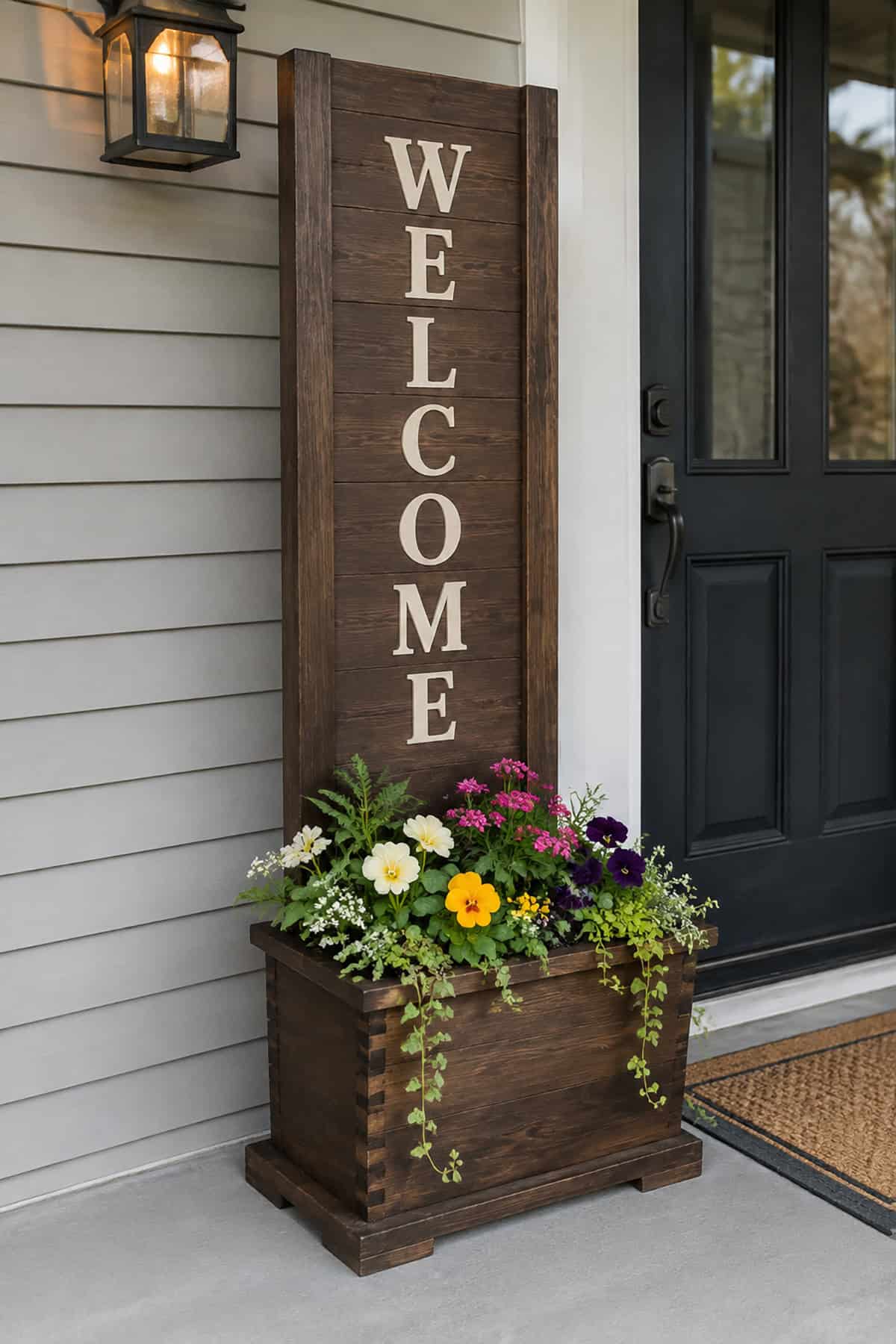 Carved Woodland Wood Sign