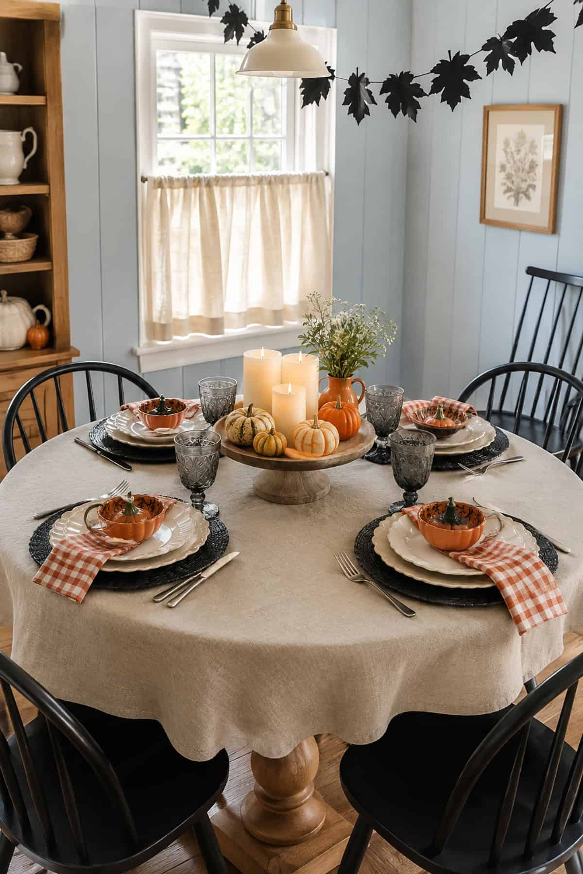 Cheerful Halloween Table Decor for Family