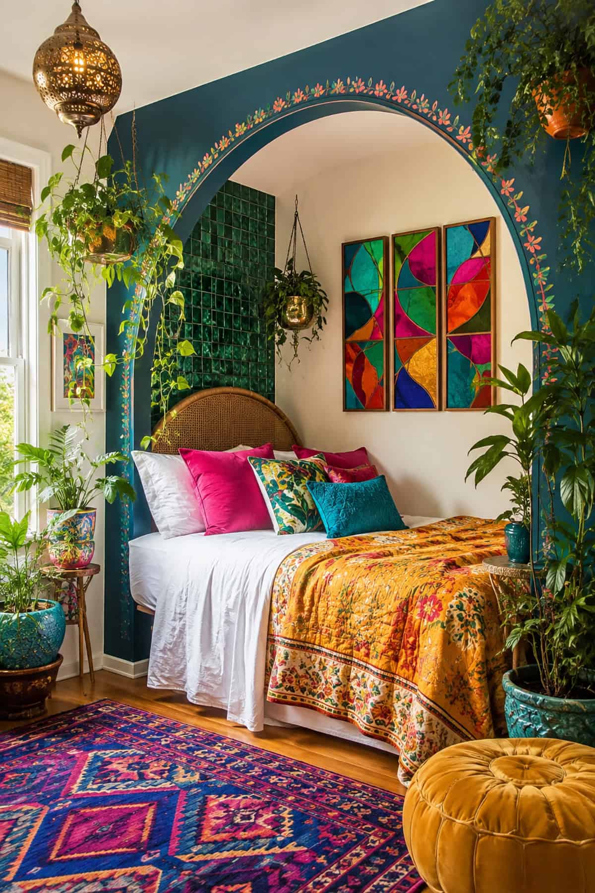 Colorful Bohemian Bedroom