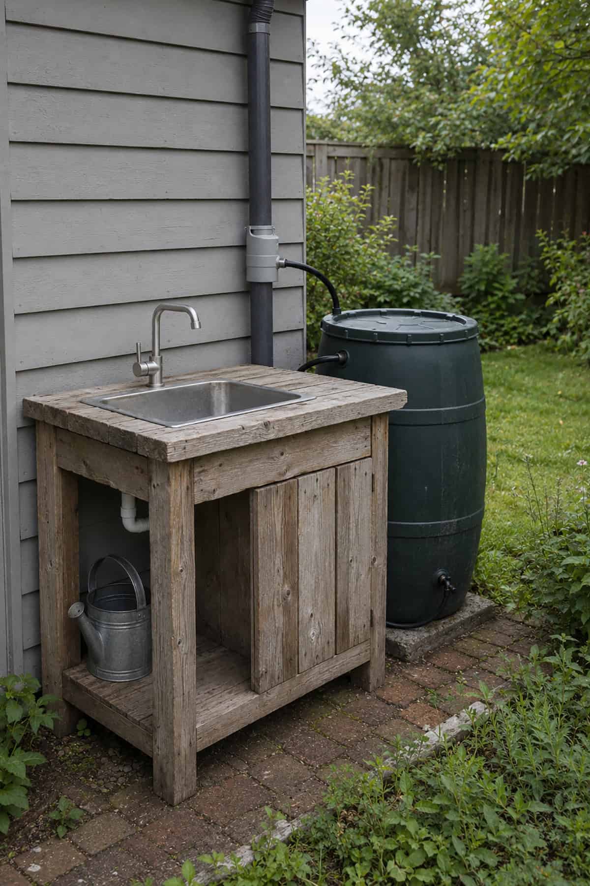 Compact Rainwater Garden Sink
