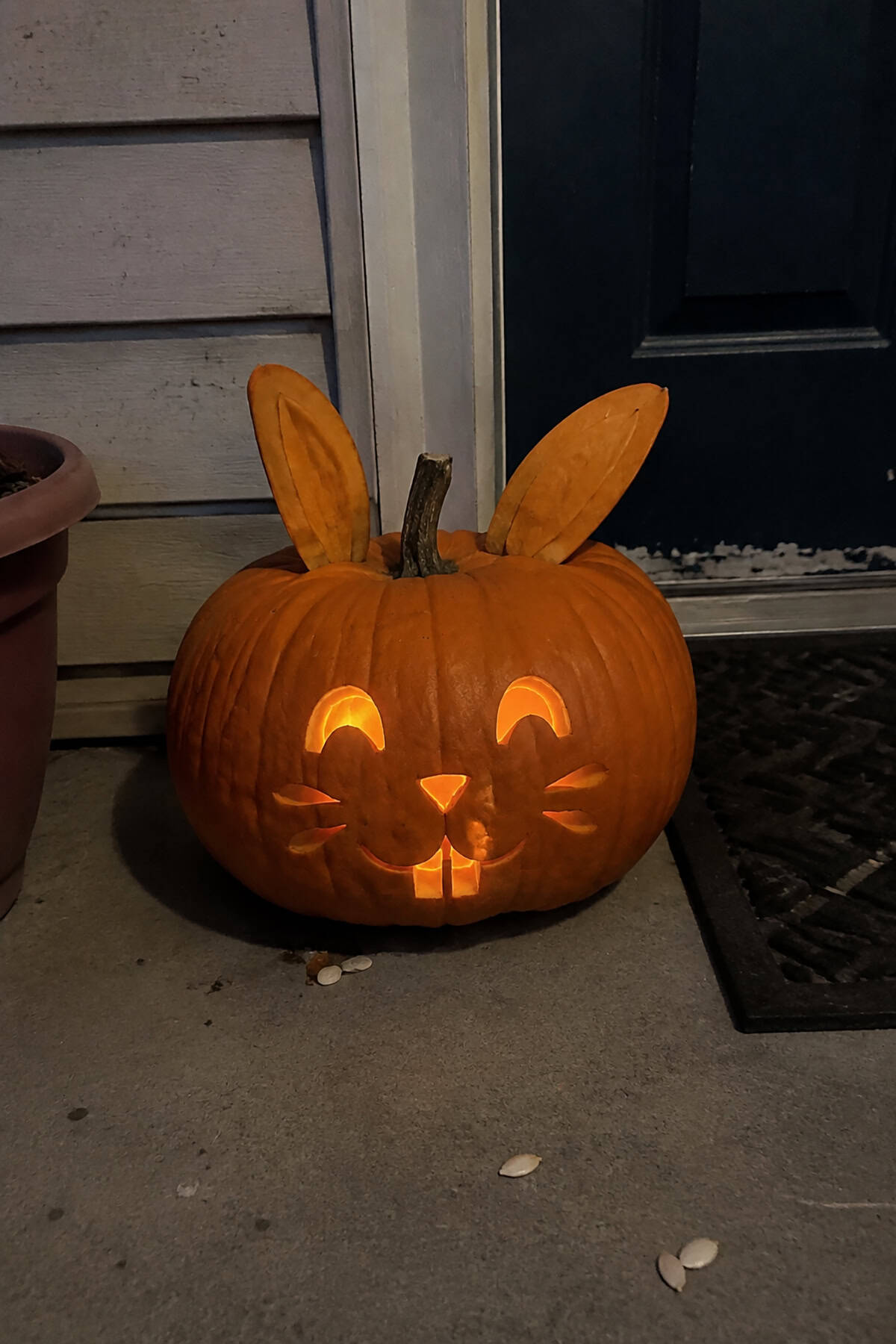 Cute Bunny Pumpkin Carving