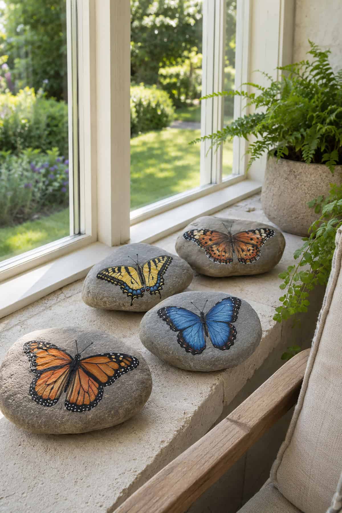 Detailed Butterfly Rocks
