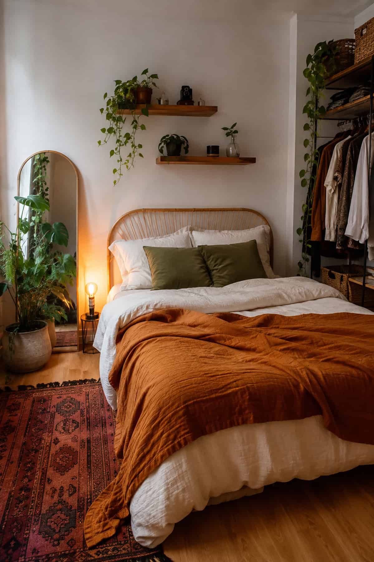 Earthy Boho Bedroom