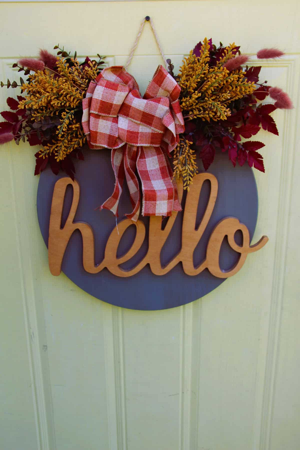 Floral Hello Door Sign