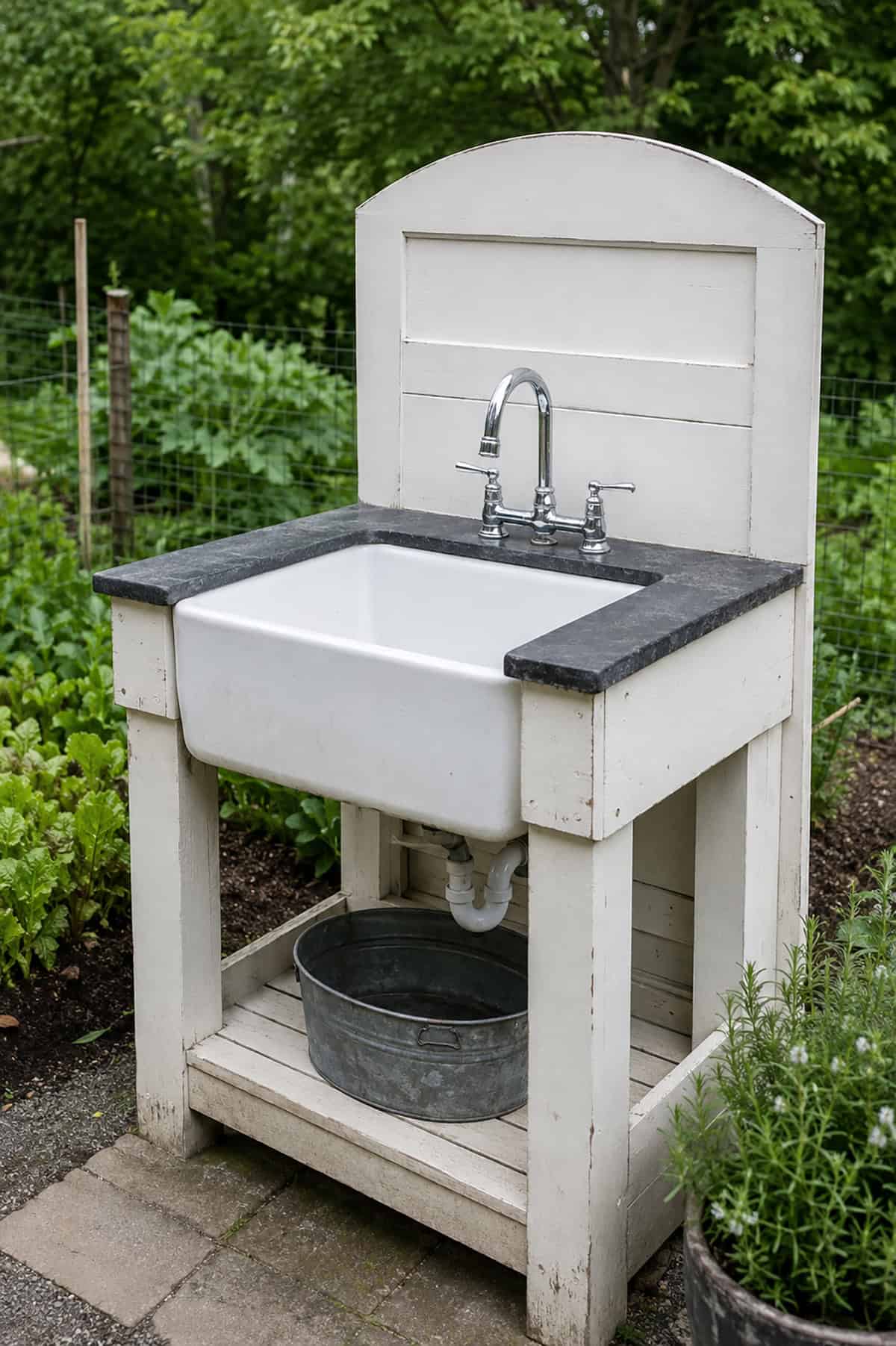 Freestanding Farmhouse Garden Sink