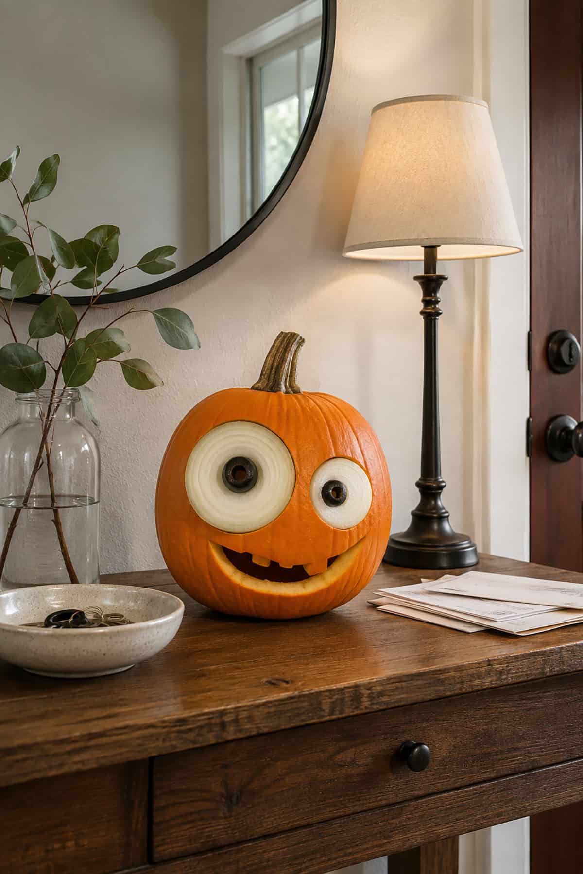 Funny Onion Eyed Pumpkin