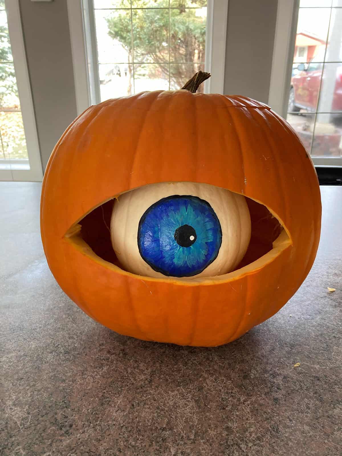 Giant Blue Eyeball Pumpkin